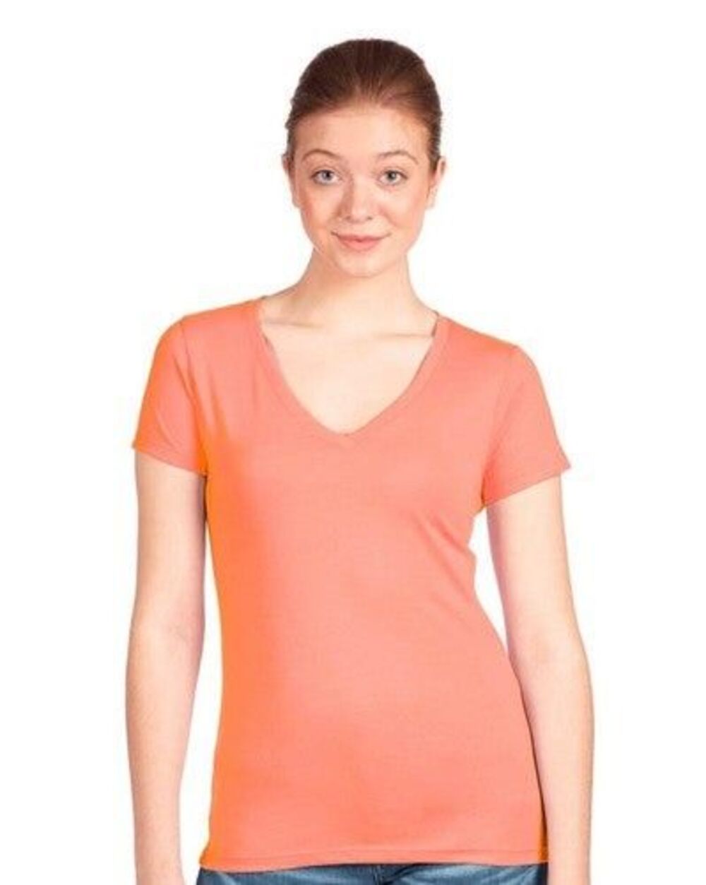 Next Level Women's 'Junior Fit' Ideal V-Neck T-Shirt - Small